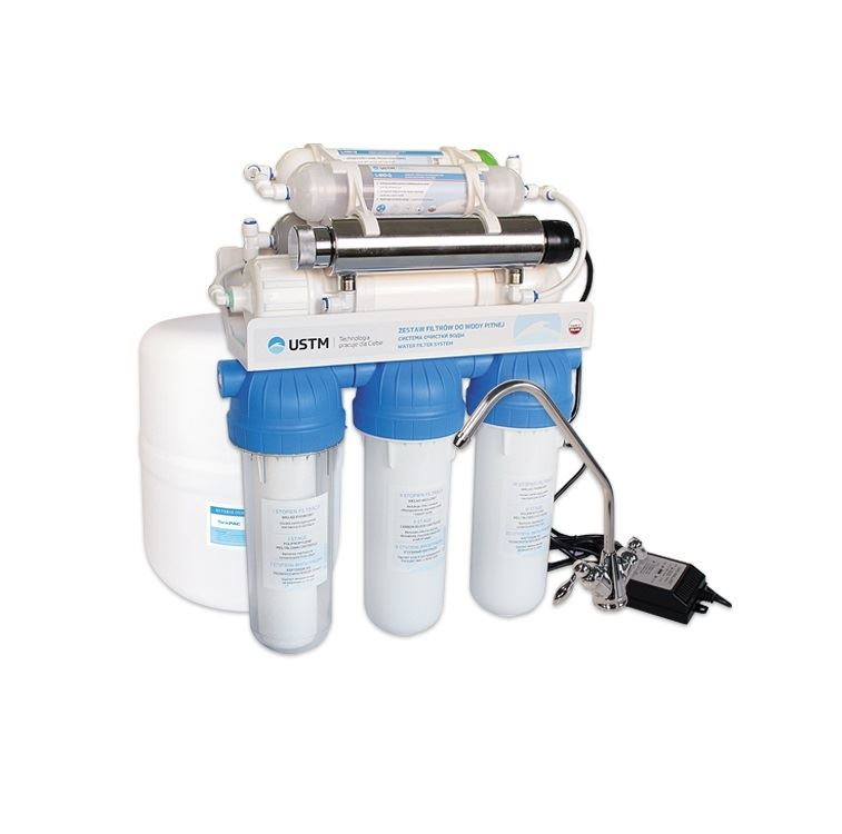 System odwróconej osmozy RO8-12 EMI, RO8-34 EMI, RO8-38 EMI z lampą UV, UST-M