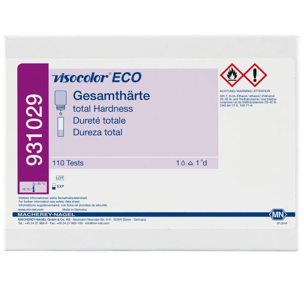 Test VISOCOLOR ECO Twardość ogólna, 110 oznaczeń, MACHEREY-NAGEL
