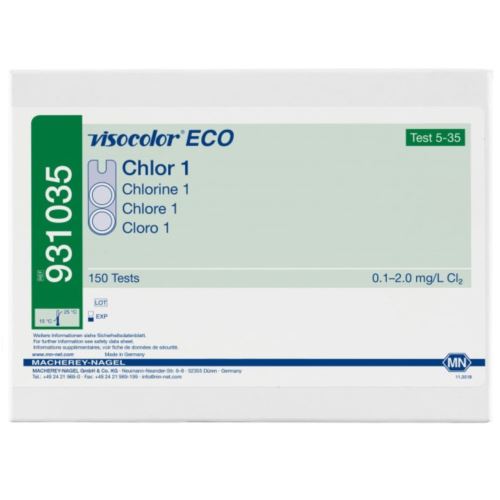 VISOCOLOR ECO Chlor1 wolny,og&oacute;lny, 0,1-2,0 mg/l,MN