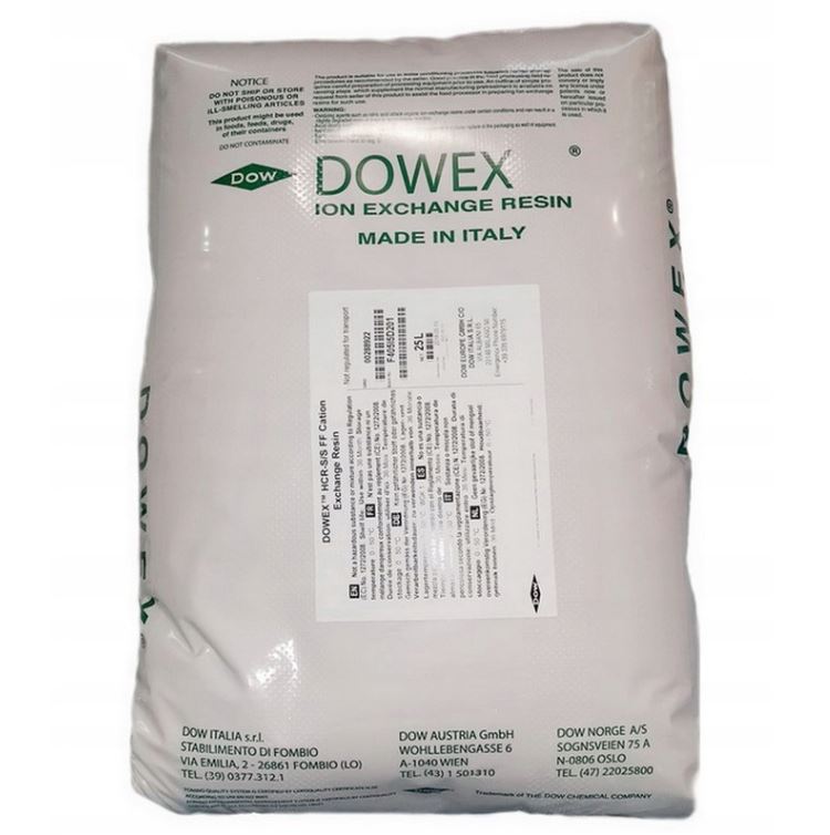 Żywica jonowymienna Dowex HCR S/S, 25 L