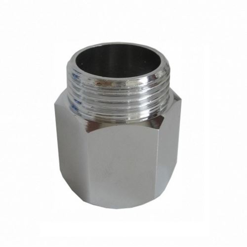 Chromowane przyłącze mosiężne 3/4&rdquo; GZ x 3/4&rdquo; GW