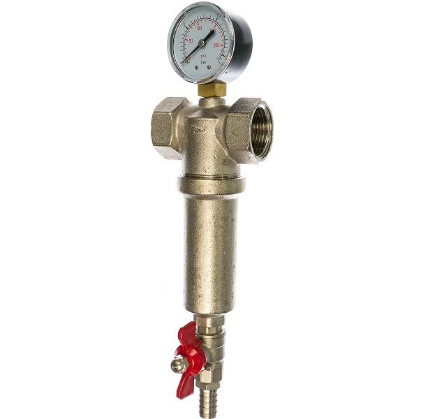 Filtr osadnikowy mosiężny, FHMB12_X, FHMB34_X, FHMB1_X, AQUAFILTER