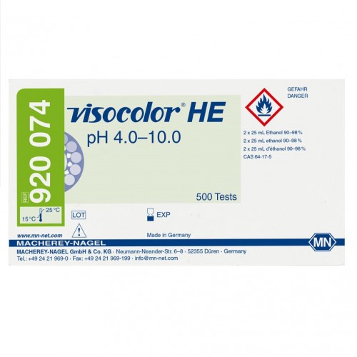 VISOCOLOR HE pH, 4,0-10,0, 500 oznaczeń, MN