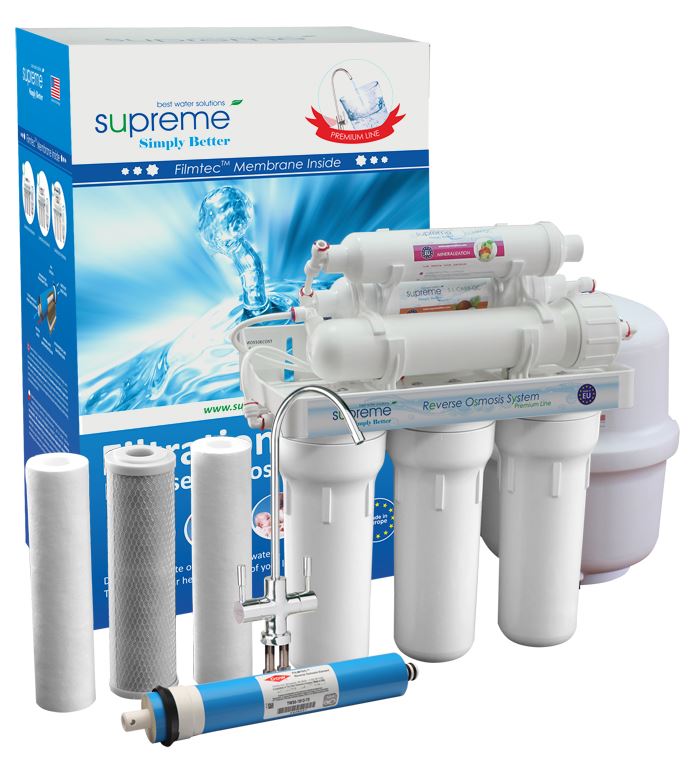 Sześciostopniowy system Odwróconej Osmozy SUPREME-RO6 PREMIUM