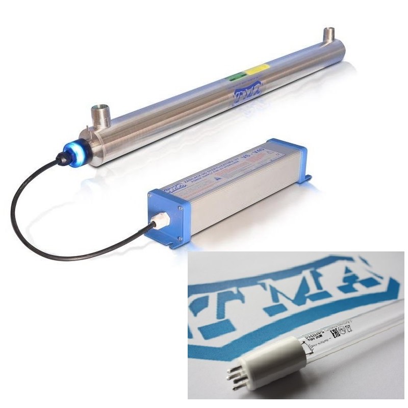 Lampa UV D8 + Promiennik D8