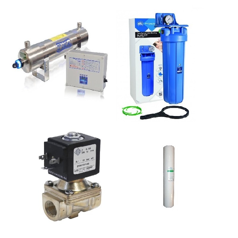 Lampa D6-S + korpus BB20 z wkładem + elektrozawór