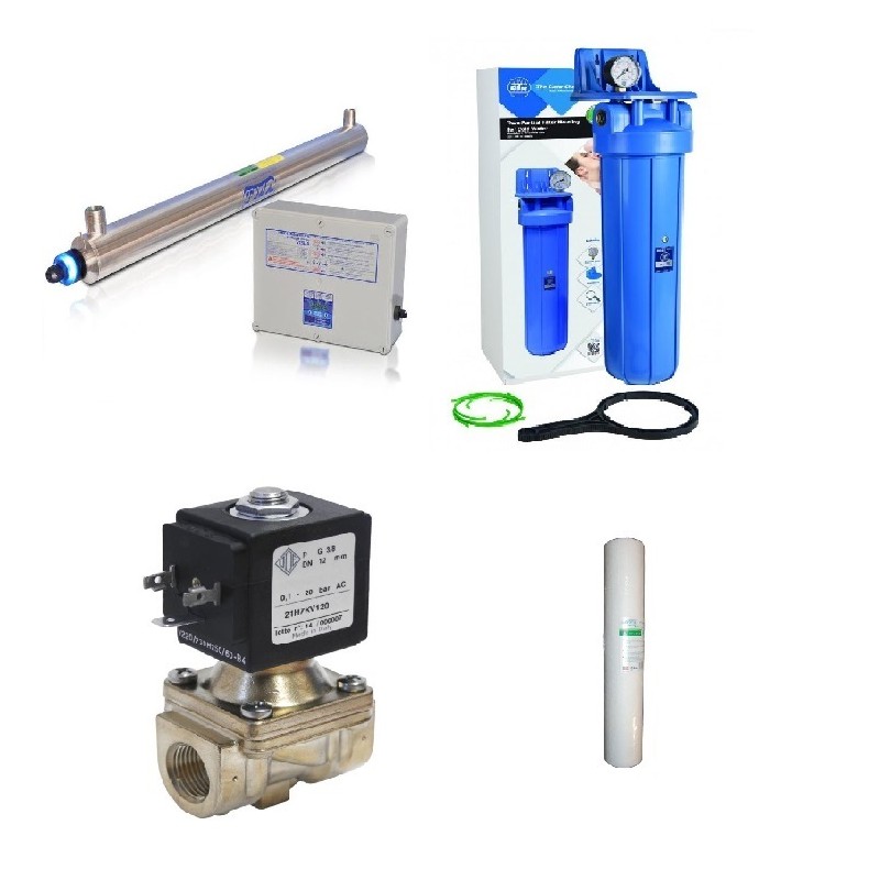 Lampa D8-S + korpus BB20 z wkładem + elektrozawór