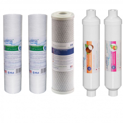 Komplet 5 wkład&oacute;w RO Supreme Premium QC