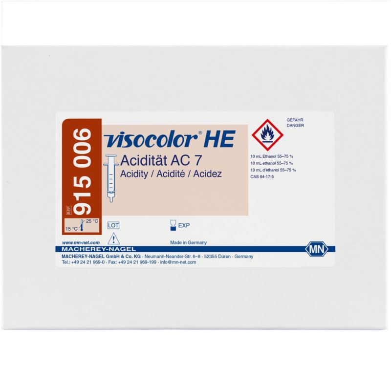 VISOCOLOR HE Kwasowość AC 7, 0,2-7 mmol/l, 200 ozn
