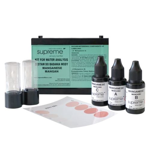 Kropelkowy tester na zawartość manganu