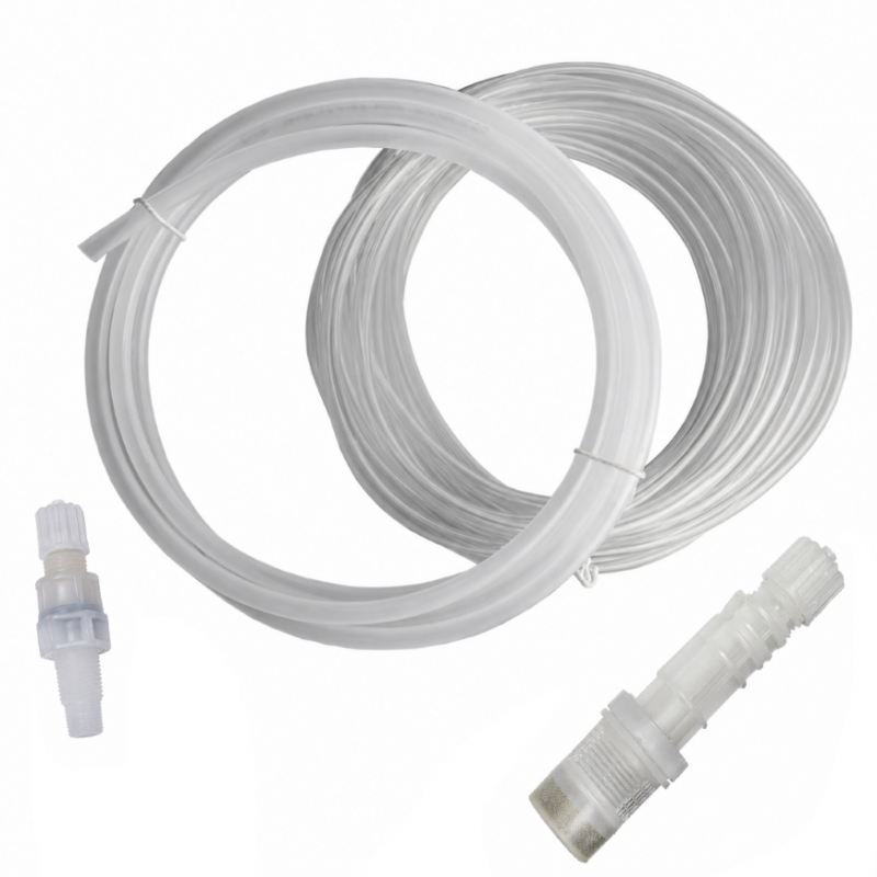 Zestaw ssawno tłoczny z wężykami - biały (Viton®)