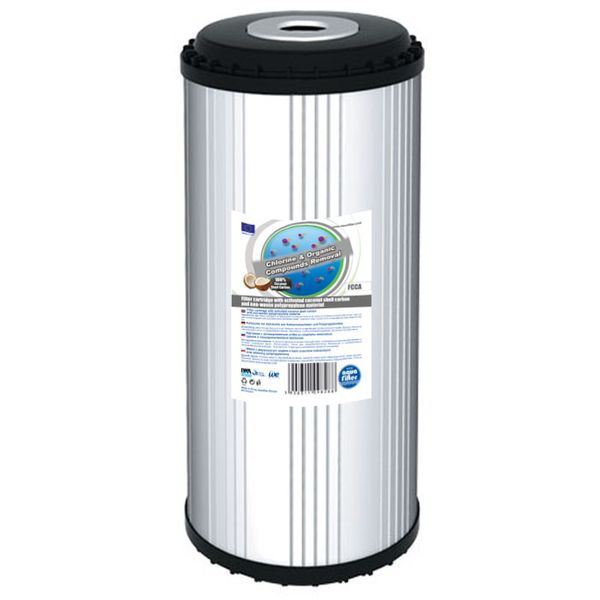 Wkład z aktywowanego węgla i włókniną polipropylenową, FCCA10BB, 10 Big Blue, AQUAFILTER