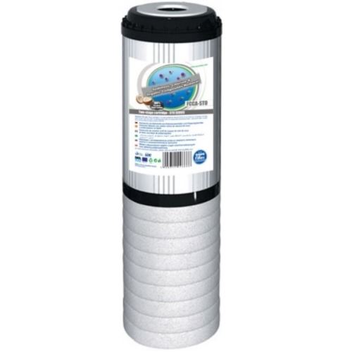 Wkład dwustopniowy polipropylenowo-węglowy 10 cali