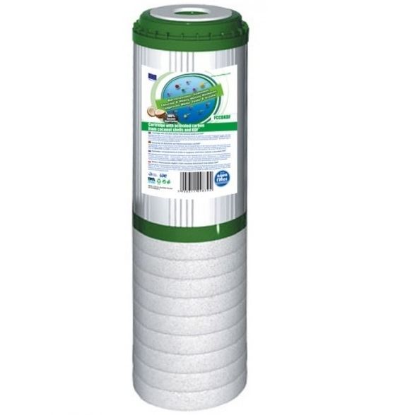 Wkład polipropylenowo-węglowy z  KDF 10 cali, FCCBKDF-STO, Aquafilter