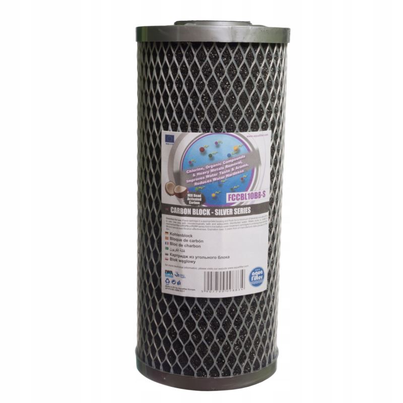 Wkład blok węglowy SERIA SILVER do 10 Big Blue, FCCBL10BB-S, AQUAFILTER